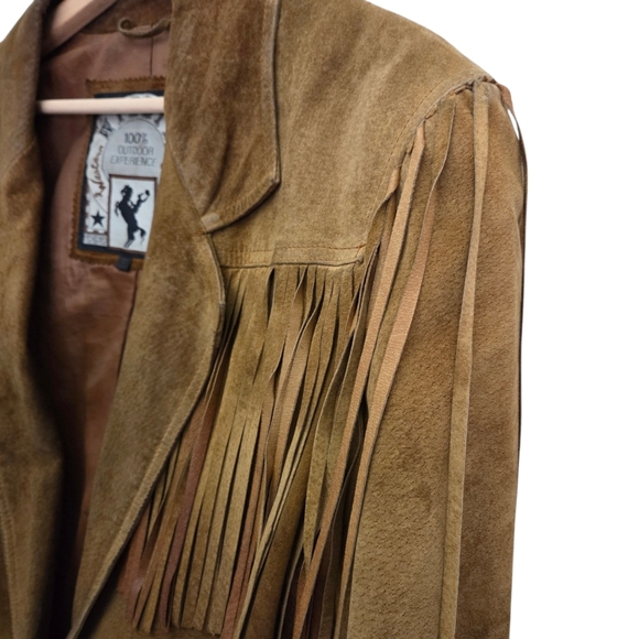 Winlet Western Cowgirl Vintage Fringe Leather Jacket - damaged see pics - Picture 5 of 16